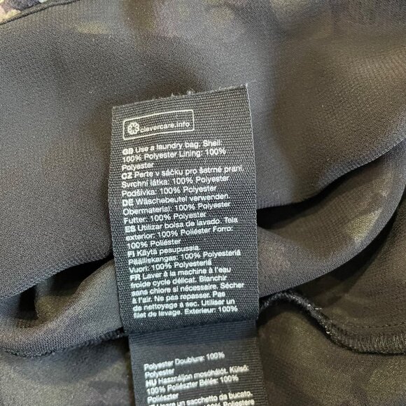 & Other Stories Smocked Floral Dress Womens Size 4 Long Sleeve Mini Square Neck - Picture 13 of 14